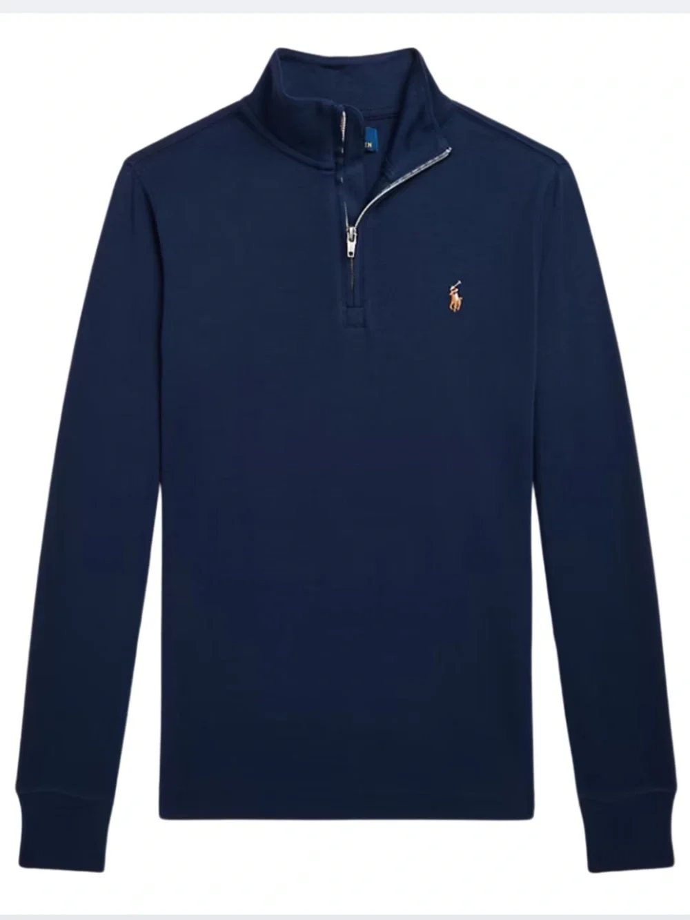 Polo Ralph Lauren Boys 8 Navy Cotton Quarter Zip Pullover